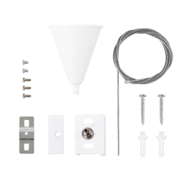 HO-SUS-T-B Suspensión Carril Trifásico Blanco 1 Metro