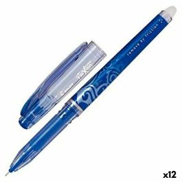 Boligrafo Pilot Frixion Point Punta De Aguja Color Azul 12 unidades