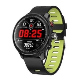 RELOJ INTELIGENTE LEOTEC MULTISPORTS CARBÓN SPORT FIT VERDE - ESFERA 3.3CM TÁCTIL COLOR - BT 4.0 - ALERTAS - SALUD - IP68 - BAT 380MAH - IOS/ANDROID