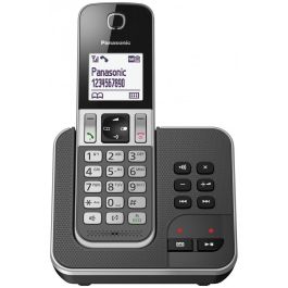 Panasonic KX-TGD320FRG Teléfono Inalámbrico con Contestador Automático (30 min), Solo Auricular, Directorio 120 Nombres, Teclado/Pantalla Iluminados, Negro