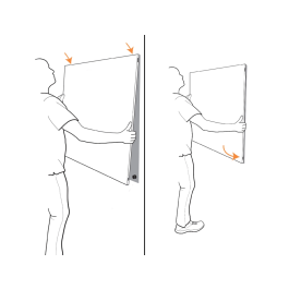 Pizarra Blanca Magnetica Nobo Infinity Modular Sin Marco 900 X 600 Mm