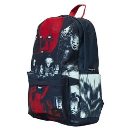Loungefly Mochila nylon I Heart Pennywise IT 44cm Correas Ajustables Bolsillo Cremallera Detalles Brillan Oscuridad