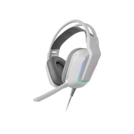 Mars Gaming Auriculares Gaming MH-STRIKE/W Jack 3.5mm USB Blancos Micrófono FRGB Rainbow Compatibilidad Multiplataforma