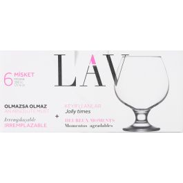 Lav Set 6 Copas Coñac 390Cc Misket (4 Cajas)