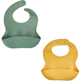 Thermobaby AAAMI10101 Set 2 Baberos Silicona Verde Cactus y Amarillo Miel Precio: 29.88999959. SKU: B1C4KK2ARM