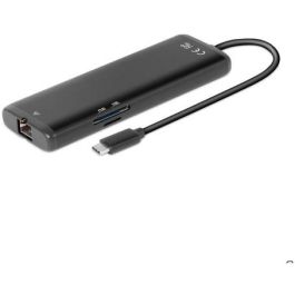 Club3D USB-8-in1-HUB USB-C a HDMI/DisplayPort/2xUSB/USB-C/RJ45 100W - Hub Multipuerto 8 en 1 para Portátil