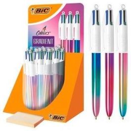 Bic Bolígrafo 4 Colores Gradient Cuerpo Blanco-Multicolor Surtidos Expositor 30 Ud Precio: 80.50000046. SKU: B18SNDNAJS