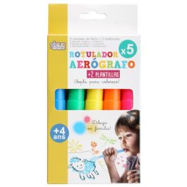 Jeux 2 momes Juego De 5 Aerógrafos Con 2 Plantillas Precio: 1.5900005. SKU: B1G359M2S7