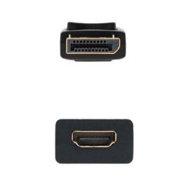 Adaptador DisplayPort a HDMI NANOCABLE 10.16.0502 15 cm Negro