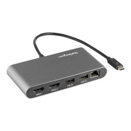 StarTech.com Mini Docking Station Thunderbolt 3 para Portátil, USB-C, 4K 60Hz, HDMI Dual, Ethernet Gigabit, USB, Windows/macOS