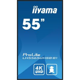 iiyama LH5565UHSB-B1 pantalla de señalización Diseño de quiosco 138,7 cm (54.6") LED Wifi 800 cd / m² 4K Ultra HD Negro Procesador incorporado Android 11 24/7 iiyama LH5565UHSB-B1 pantalla de señalización Diseño de quiosco 138,7 cm (54.6") LED Wifi 800 cd / m² 4K Ultra HD Negro Procesador incorporado Android 11 24/7