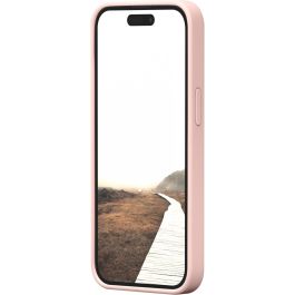 dbramante1928 Monaco MagSafe iPhone 15 Pink Sand - Funda de Silicona Reciclada, 3 Capas Protección Impactos, Agarre Suave