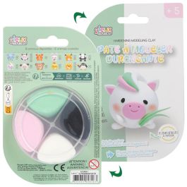 Jeux 2 momes Plastilina endurecedora Animal, pack surtido de 12 modelos: ratón, caballo, oveja, tigre, conejo y más