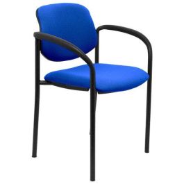 Silla Piqueras Y Crespo Villalgordo Confidente Brazos Fijos Chasis Negro Asiento Y Respaldo Tapizados Bali Azul Precio: 158.50000056. SKU: S5703149