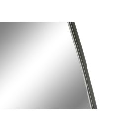 DKD Home Decor Espejo de Pared Loft Negro Hierro 160x55 cm con Superficie Reflectante 157x52 cm