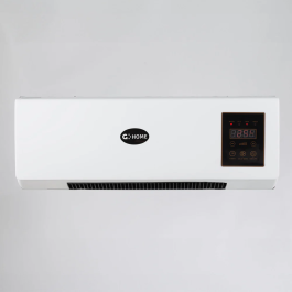 Calefactor PTC con Ventilador 1500W y Control Remoto, Color Blanco para Pared