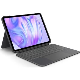 Logitech Combo Touch Teclado QWERTZ Suizo con Trackpad y Retroiluminación para iPad Pro 11-inch (M4) Grafito