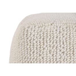 DKD Home Decor Carpets 2c25 Reposapies Boho Crudo 45 x 45 x 45 cm