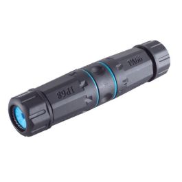 MicroConnect Conector LAN Exterior CAT6 STP IP68 para Cable de Red 8 Hilos - Extensión, Reparación y Fácil Montaje con Alivio de Tensión