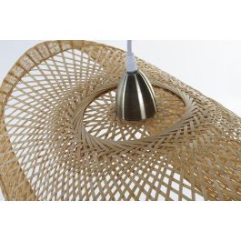 DKD Home Decor Lámpara de Techo Balines Marrón Bambú 70 x 34 x 20 cm