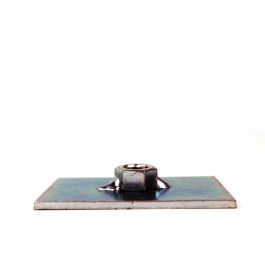 Sparco S04502 Placa de Refuerzo Cuadrada para Arnés / Cinturones de Competición Acero Inoxidable 50x80mm Rosca M10 Soldar