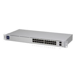Ubiquiti USW-24 UniFi Switch 24 Puertos Gigabit Ethernet 2 Puertos SFP Gestionable Layer 2 con Pantalla Táctil 1.3"