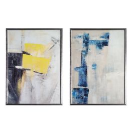 DKD Home Decor Cuadro Abstracto Gris Amarillo 3 x 100 x 70 cm Precio: 57.0636. SKU: S3028482