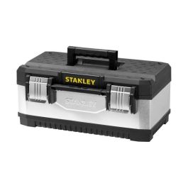 Stanley Caja de herramientas bimaterial vacía de metal y polipropileno con cierres metálicos grandes y bandeja integrada. Preparada para candado. Precio: 54.49999962. SKU: B17P54Q592