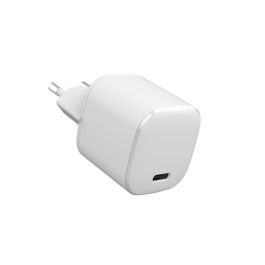 eSTUFF Cargador USB-C PD 20W Blanco para Smartphone y Tablet, 98% Plástico Reciclado, Serie INFINITE