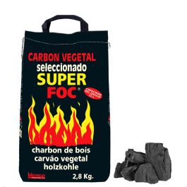 Super Foc Carbón vegetal 2,8 kg para barbacoa