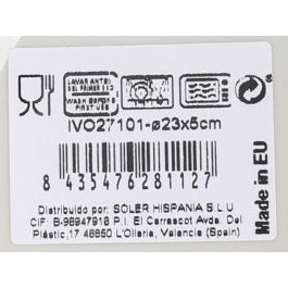 La Mediterranea Bol "Ivory" Nordic Ivory Brillo Ø 23 cm (6 Unidades)