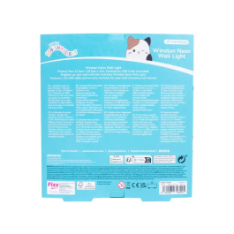 Wondee Squishmallow Winston Lampara Neon Azul 21.5 x 19.5 cm