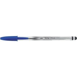 Bolígrafo de Tinta de Aceite Bic Cristal Stylus 926386/ para Pantallas Táctiles/ Azul