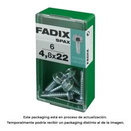 Caja s 6 unid. tornillo rosca chapa hexagonal autot. 4,8x22mm fadix Precio: 2.50000036. SKU: S7913670