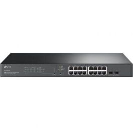 TP-LINK JetStream? 18-Port Gigabit Smart Switch with 16-Port PoE+ PORT: 16× Gigabit RJ45 Ports, 2× Gigabit SFP Slots SPEC: 802.3at/af, 150 W PoE Powe Precio: 255.50000025. SKU: B1DX76NRP2