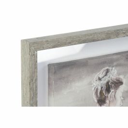 Cuadro Romantico DKD Home Decor Blanco Gris 3.8 x 80 x 40 cm (2 Unidades)