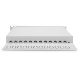 DIGITUS Cat.6A Patch Panel. geschirmt. 12-Port. 10". grau