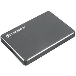 Transcend 25C3N Disco Duro Externo Portátil 2TB USB 3.1 Gen 1 (3.1) Iron Grey (ALU) 6.3cm