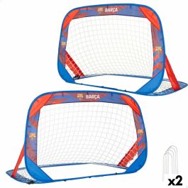 Set de 2 porterías de fútbol F.C. Barcelona 120 x 80 x 80 cm (2 Unidades)
