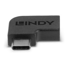 LINDY Adaptador USB 3.2 Tipo C Ángulo 90° Macho a Hembra Negro 41894 20 Gbit/s