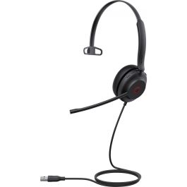 Yealink UH35 Mono UC - Auricular de Diadema USB Monoaural con Micrófono con Cancelación de Ruido para Oficina y Call Center Negro