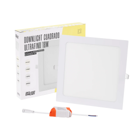 BX3 LIGHT Placa LED Cuadrada 18W 1350Lm 4200K 40000H Empotrable/Superficie BX3-GP-LZ-6-W para Oficina Cocina Comercio