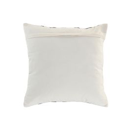 DKD Home Decor Cojín Tradicional 45 x 45 cm Blanco y Negro Algodón y Viscosa (2 Unidades)