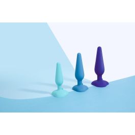 G-Plug Pequeño Neon Rosa B-Vibe Azul (10 cm) (12 cm)