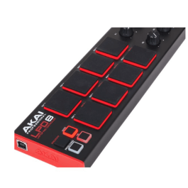 AKAIPRO Lpd 8 Mkii Pad Controlador USB para Ordenador Portátil con 8 Pads MPC RGB y 8 Potenciómetros Giratorios Asignables