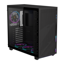 Gigabyte Aorus C400 Glass Midi Tower ATX Negro con Panel de Vidrio Templado, 3 Ventiladores ARGB Incluidos, USB 3.2 Tipo C, 28300-AC400-2CKR