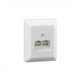 Rutenbeck 13010131 - Dosis de conexión RJ-45 AP ISDN, 2 enchufes (8/8), 125 V, 1 A, color blanco, 65 mm Precio: 32.49999984. SKU: B13XBHGKWS