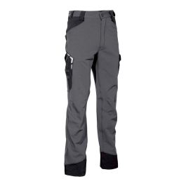 Cofra Pantalón de trabajo Hagfors Gris oscuro/negro - No detectable por detector de metales, Talla 42