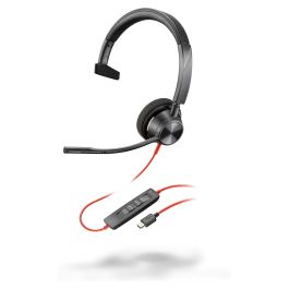 HP Poly Headset Blackwire C3310 Mono USB-C/A Auriculares, Monoaurales, Conexión USB-C/A, Negro