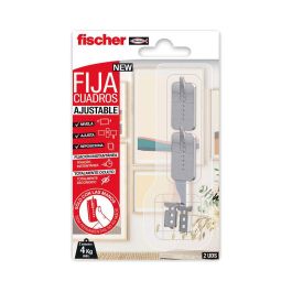 Fischer Fijacuadros ajustable 559043 colgar cuadros sin taladrar blister 2 unid. 4kg Precio: 0.88999977. SKU: S7913088